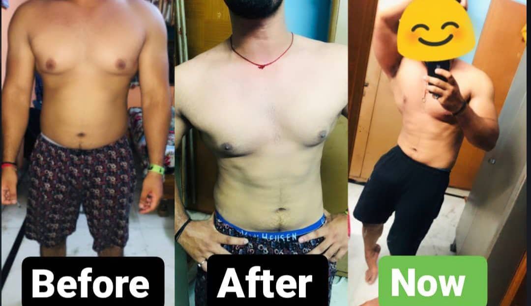 Before and after results of my clients. Copyright of Prashank Tiwaree Fitness